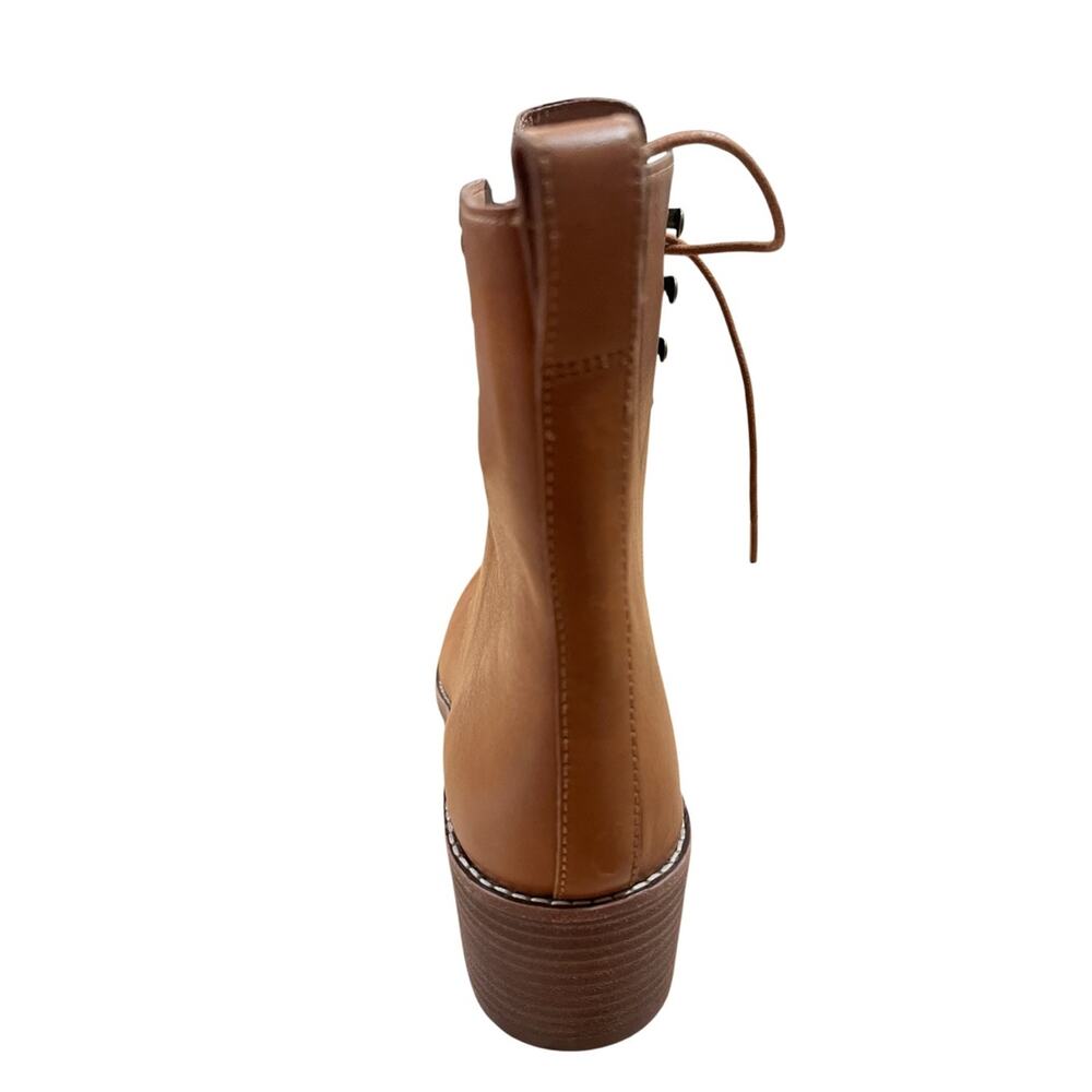 Madewell The Patti Lace-Up Boot English Saddle Size 11 NWOB - Picture 5 of 12